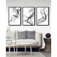 thumbnail image 1 of Drsoum Modern Abstract Wall Art 16x24in3pcs Black Framed Minimalism Print Artwork for Bedroom living room Dining room Hallway, 1 of 7