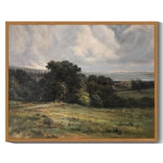 Drsoum Prairie Vintage Landscape Wall Art 11x14in Nature Framed The Vast Grassland Prints Home Decor Modern Bathroom Office Decor deal from Walmart