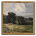 thumbnail image 1 of Drsoum Prairie Vintage Landscape Wall Art The Vast Grassland Prints Home Decor Modern Bathroom Office Decor 10x10in Natural Framed, 1 of 6