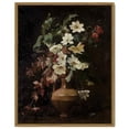 thumbnail image 1 of Drsoum Retro Floral Canvas Wall Vintage Flower Classical Painting 11x14in Room Decor for Hallway Bedroom Living Room - Natural Framed, 1 of 7