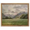 thumbnail image 1 of Drsoum Vintage Canvas Wall Classical Landscape Paints Prairie and Mountain Room Decor - 8x10in Framed, 1 of 6