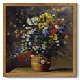 thumbnail image 1 of Drsoum Vintage Floral Wall Art Classic Retro Flower in Vase Wall Prints Farmhouse Kitchen Bathroom Office Decor 10x10in Natural Framed, 1 of 5