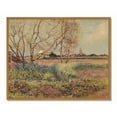 thumbnail image 1 of Drsoum Vintage Flower Field Landscape Wall Art Rustic Retro Countryside Scenery Prints Classic Decorations for Home Office Bedroom 8x10in Natural Framed, 1 of 6