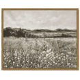 thumbnail image 1 of Drsoum Retro Farmhouse Boho Vintage Framed Canvas Wall Art Prints Meadow Flowers Painting 11x14in, 1 of 6