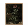 thumbnail image 1 of Drsoum Vintage Gothic Poppy Flower Wall Prints Classic Retro Farmhouse Rustic Floral Art Decorations for Living Room Kitchen 8x10in Natural Framed, 1 of 6