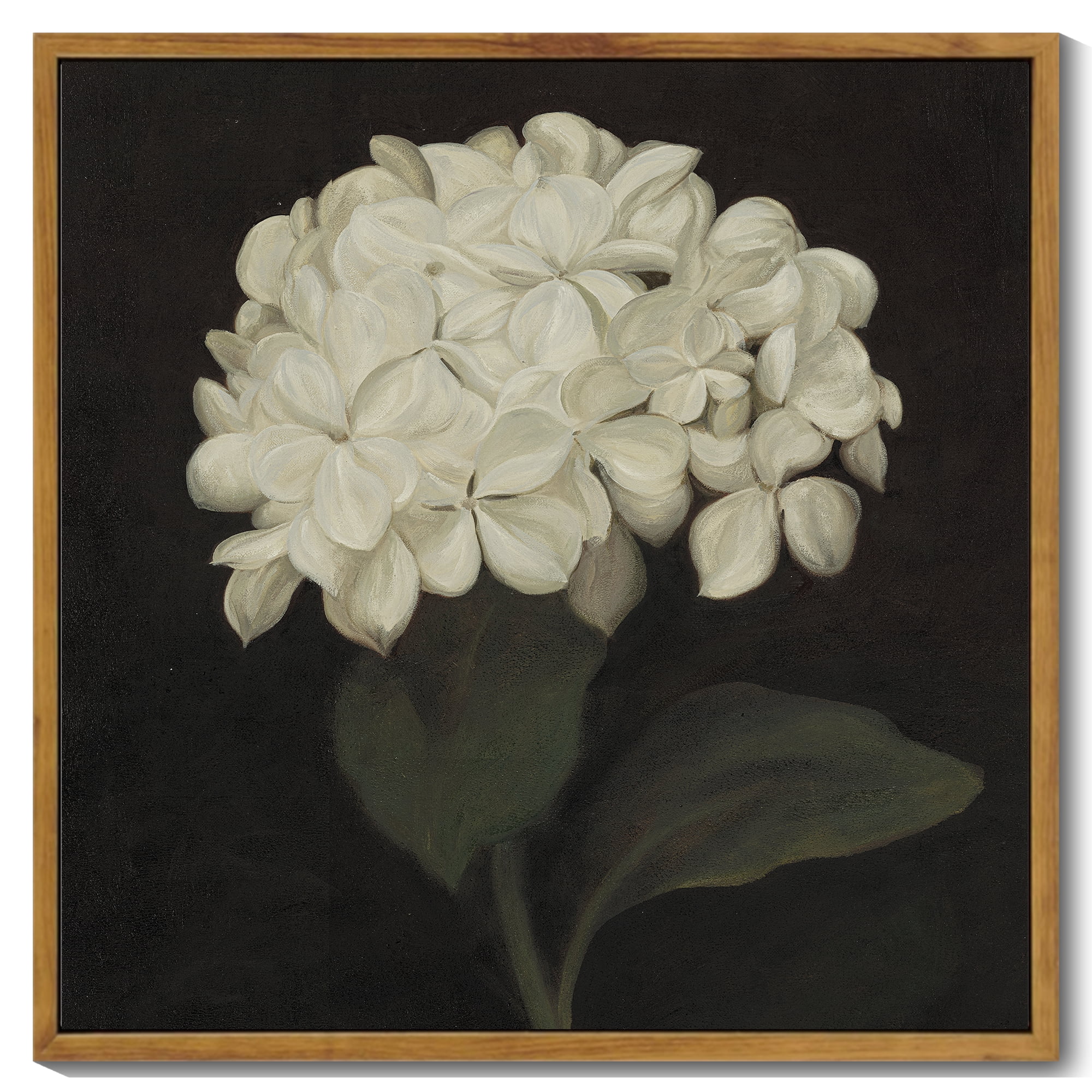 Visual Reference: Drsoum Vintage Hydrangeas Wall Art 16X16In Natural Framed Home Decor