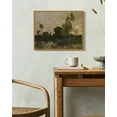 thumbnail image 1 of Drsoum Vintage Landscape Wall Art 11x14in Natural Framed Prints Classic Retro Farmhouse Rustic Decorations for Living Room Kitchen, 1 of 6