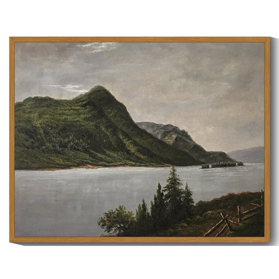 Drsoum Vintage Mountain River Scenery Wall Art 11x14in Nature Framed Landscape Canvas Wall Art 11x14in Nature Framed Hallway Bathroom Office Decor