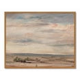 thumbnail image 1 of Drsoum Vintage Plain Landscape Wall Art Classic Retro Countryside Prints Rustic Farmhouse Decorations for Living Room Bedroom 8x10in Natural Framed, 1 of 6