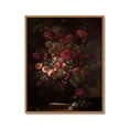 thumbnail image 1 of Drsoum Vintage Red Rose Floral Wall Prints Classic Retro Farmhouse Rustic Flower Art Decorations for Living Room Kitchen 8x10in Natural Framed, 1 of 6
