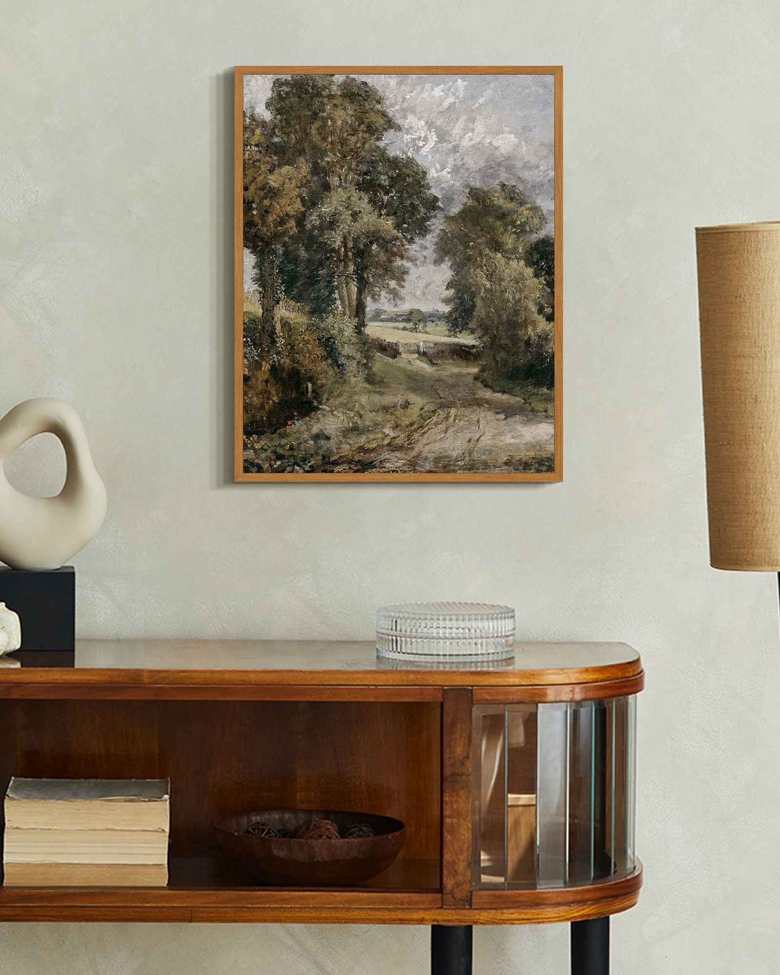 Retro Rustic Graphics Drsoum Vintage Rustic Farmhouse Decorations Landscape Wall Art 11x14in ...