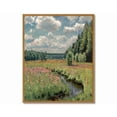 thumbnail image 1 of Drsoum Vintage Wall Art Flower Garden Wall Prints Landscape Classic Retro Farmhouse Rustic Decorations for Living Room Bedroom 8x10in Natural Framed, 1 of 6