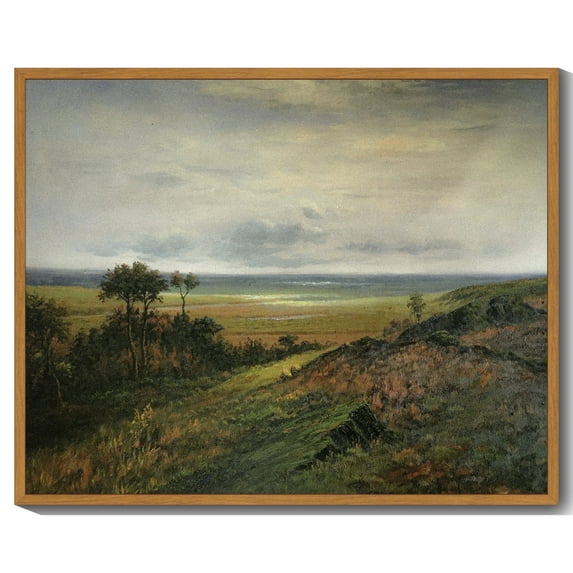 Drsoum Vintage Wilderness Wall Art Classic Retro Landscape Wall Prints Farmhouse Kitchen Bathroom Office Decor - 8x10in Nature Framed