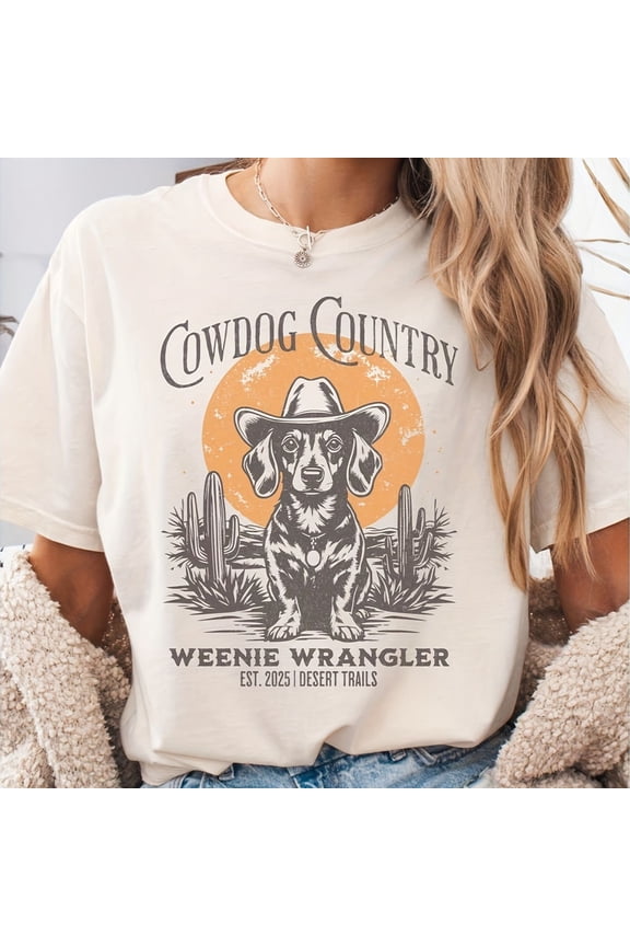Drtida mia De Vaquero Con DachS1Hund, Rega1lo Para Amantes De Perros, mia Con Perro Salchicha Occidental, mia Vintage De Doxie, Rega1lo De DachS1Hund Para Mamás Y Papás De Perros, Mamá Doxie56