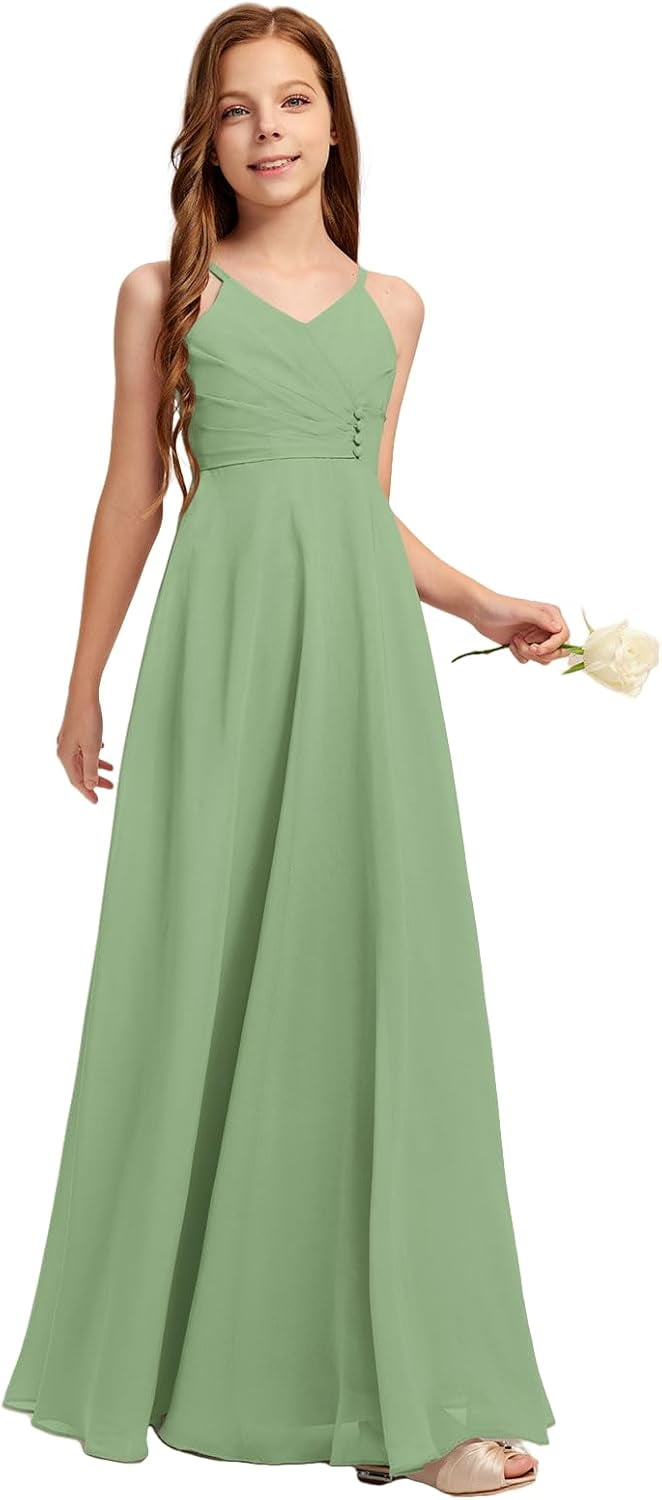 Convertible Teal Jersey Cheap Flower Girl Dresses, Junior Bridesmaid Dresses,  FG034