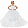 thumbnail image 1 of Drtj Elegant Lace Flower Girl Dress - Tulle First Communion & Wedding Pageant Gown for Girls Ages 2-16 (Bridesmaid, Party, Special Occasions), 1 of 5