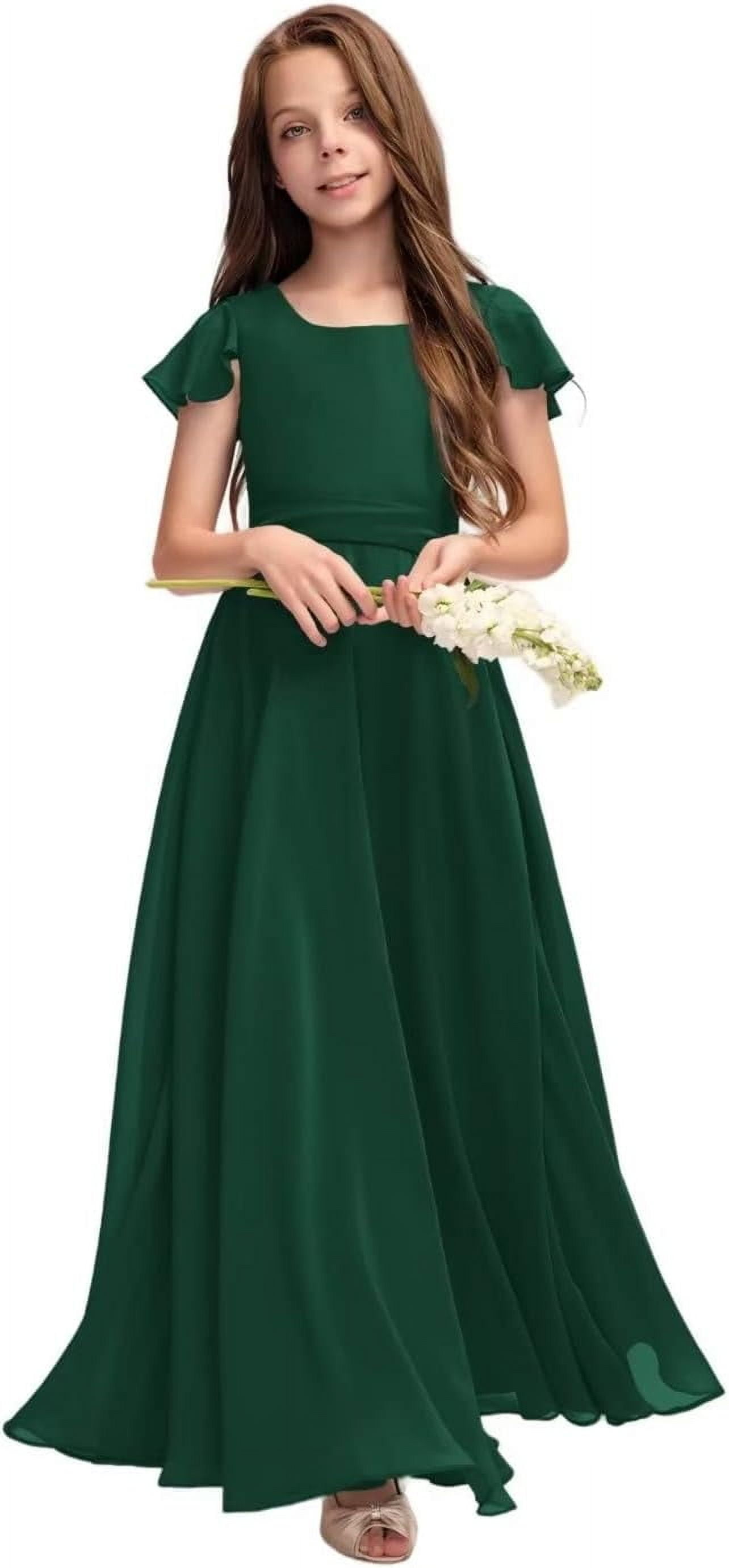 Drtj Fancy Girl Junior Bridesmaid Dresses Kids Sleeveless Cute Maxi ...