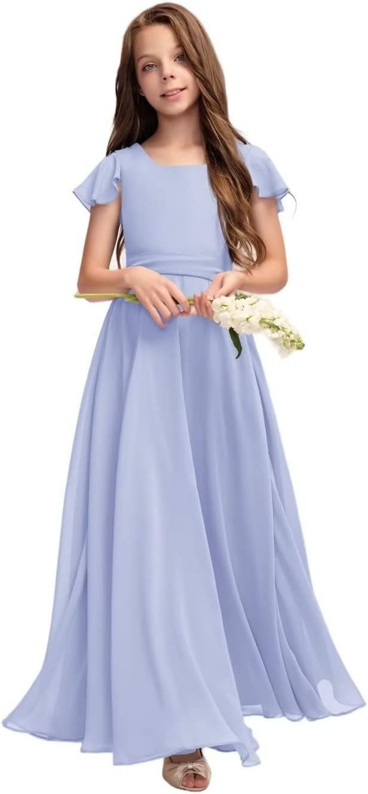 Drtj Fancy Girl Junior Bridesmaid Dresses Kids Sleeveless Cute Maxi ...