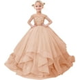 thumbnail image 1 of Drtj Flower Girl Dress - Elegant Tulle & Lace Princess Gown for Weddings, Pageants, First Communion (Ages 2-16), 1 of 6