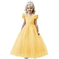 thumbnail image 1 of Drtj Flower Girl Dresses Wedding Fly Sleeve Pearl Tulle Girls Prom Dresses Party Princess Dresses, 1 of 7