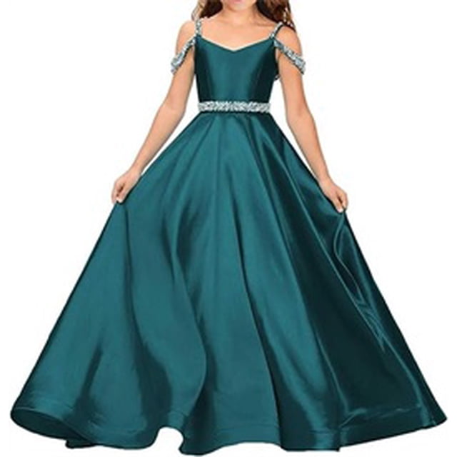 Wedding Flowers Girl Gowns Boho Pageant Dress Flower Princess Dress Princess A-line
