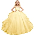 thumbnail image 1 of Drtj Tulle Flower Girl Maxi Dresses Princess Pageant Dress Wedding Party Evening Formal Pegeant Dance Gown, 1 of 7