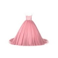 thumbnail image 1 of Drtj Tulle Flower Girl Princess Wedding Lace Applique Pageant Dresses Long Girls Party Ball Gown, Sized 2-14T, 1 of 5