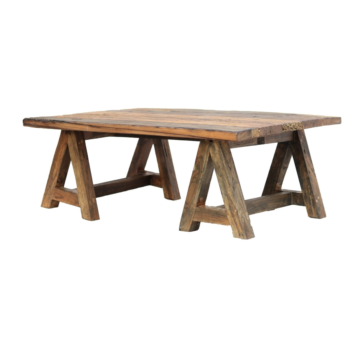 Drue 49 Inch Farmhouse Coffee Table, Textured Rustic Brown Wood ... - Textured Rustic Wood Furniture