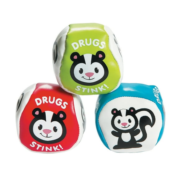 DRUG FREE KICK BALLS - Toys - 12 Pieces