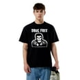 thumbnail image 1 of Drug Free Misfits Straight Edge Punk Rock Hardcore T-Shirt, for men & women, up to size 5XL, 1 of 3