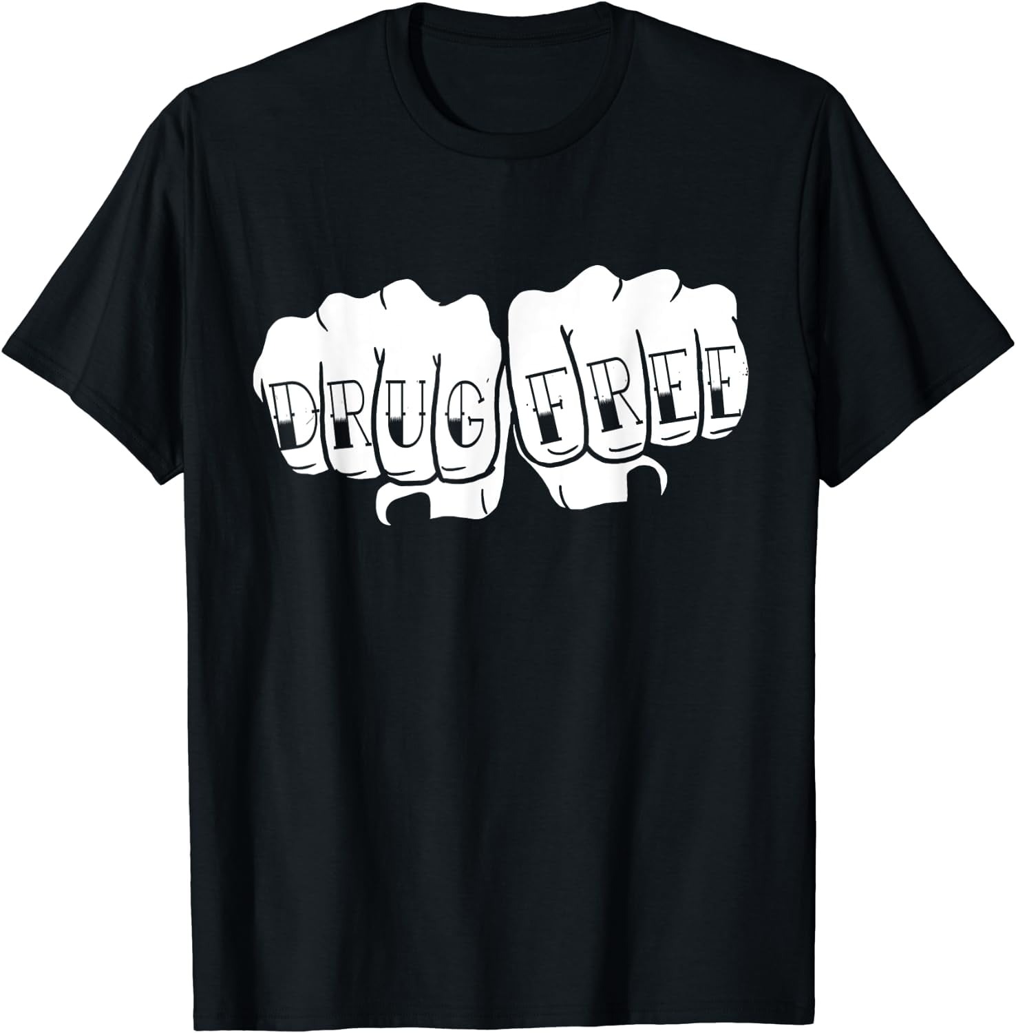 Drug Free Tattoo Narcotics Anonymous Recovery NA AA Gifts T-Shirt ...