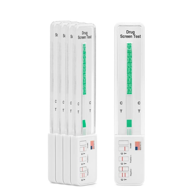 DrugExam 5 Pack Made in USA Highly Sensitive Marijuana THC 20 ng/mL