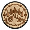 thumbnail image 1 of Druid Bear Claw Hand Print Applique Multi-Color Embroidered Hook & Loop Patch - 3 Inch Medium, 1 of 5