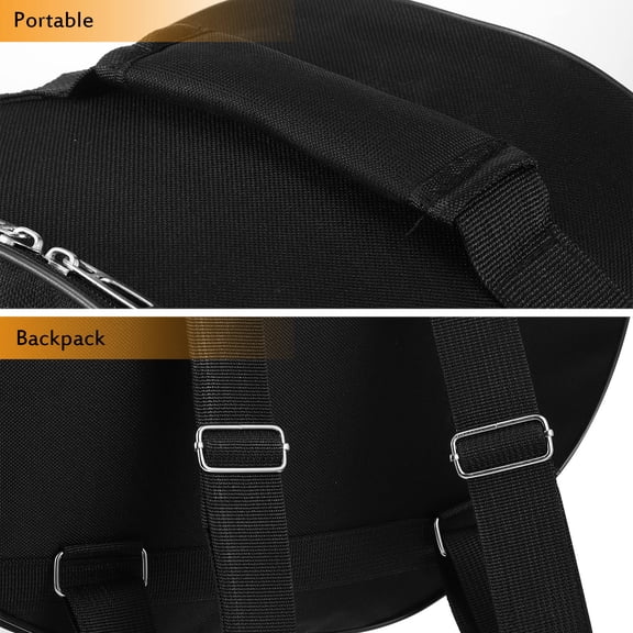 LITINKIMI Percussion Bag Round Instrument Protection Black 1Pcs