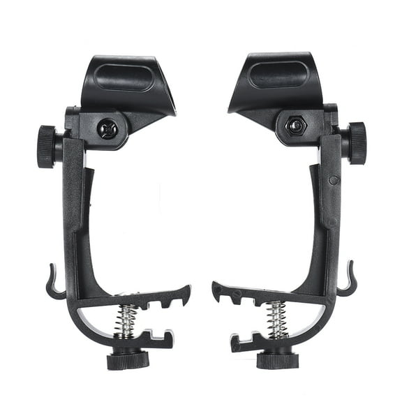 Drum Clamp,Drum Rim Mic Adjustable Mic 2pcs On Drum Rim 2pcs Clamp Clip Rim Mic Mount Clamp Clip On Mic Mount Adjustable Clip On Drum Huiop Siuke Hxber