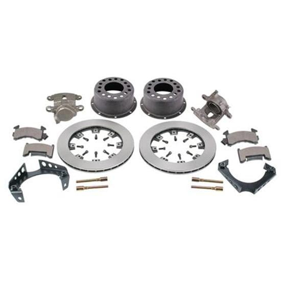 Speedway Motors Weld-On Rear Disc Brake Conversion Kit, Compatible with 1969-77 GM Caliper, 3 Inch Backspace