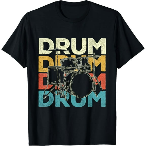 Drum - Drummer Band Lover Percussionist Drumming T-Shirt men and women can wear,black,white,creative gift