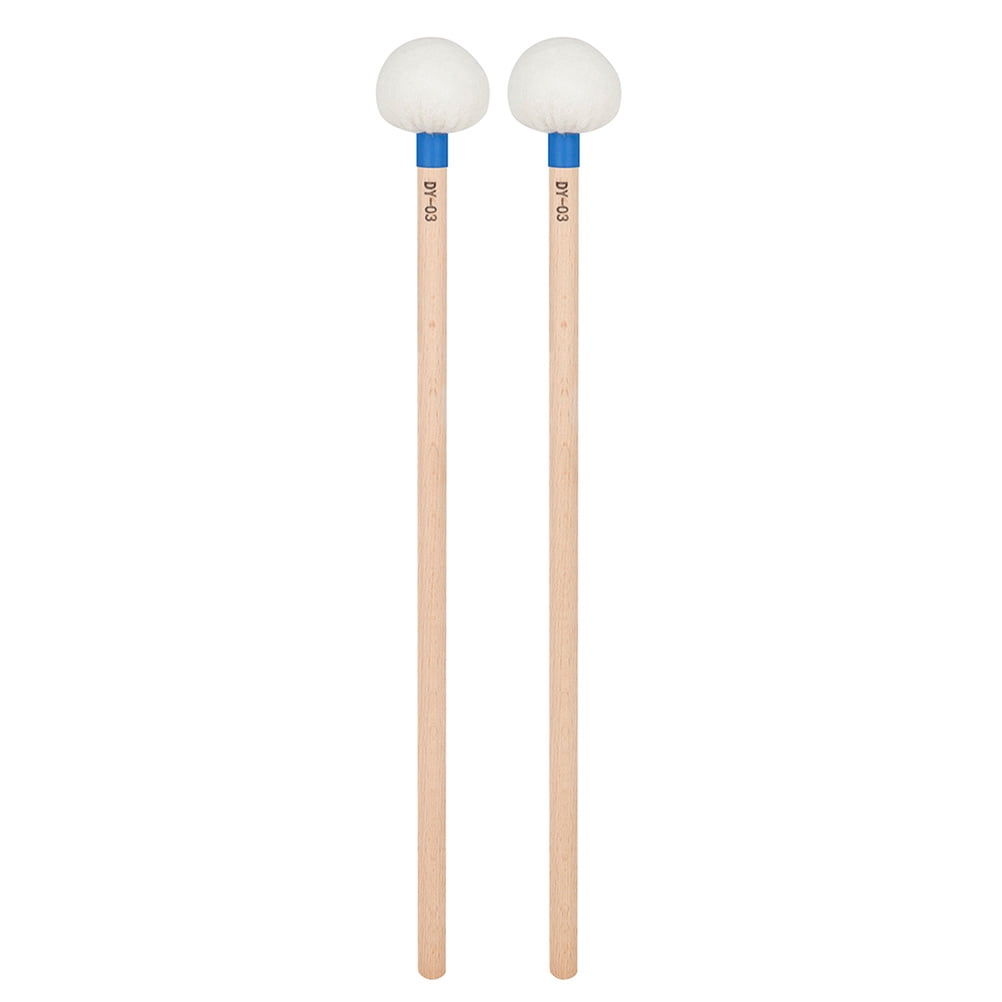 Drum Drumstick Sticks Felt Percussion Instrument Stick Cymbals Marching Timpani Beater Mallets