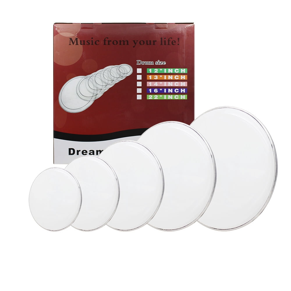 Drum Heads White (22", 16", 14", 13", 12")