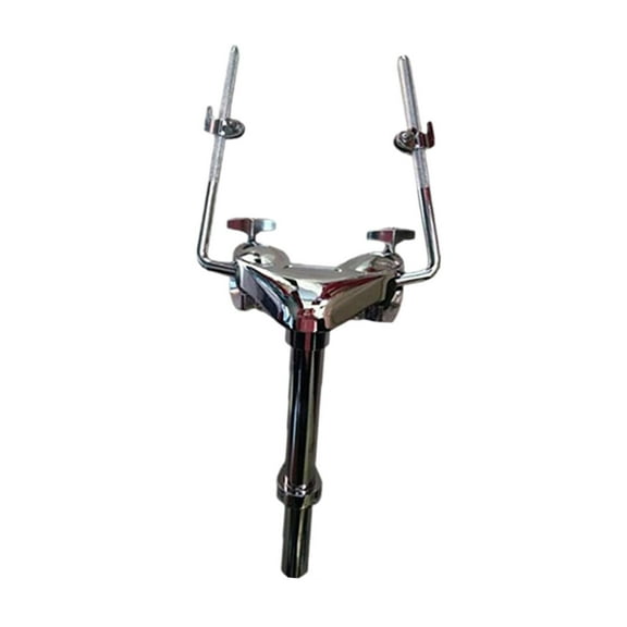 Drum Holder Drummer Musical Performance Stand Lightweight Durable Strong Hardware for Tom Drum Instrument Percussion Accessory Replacement Double Tom Holder