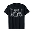thumbnail image 1 of Drum Kit Drummers Gift Musical Instrument TShirt Music Rock T-Shirt, 1 of 5