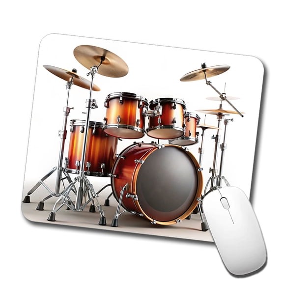 Drum Kit Mouse Pad Low Profile Gaming Mat