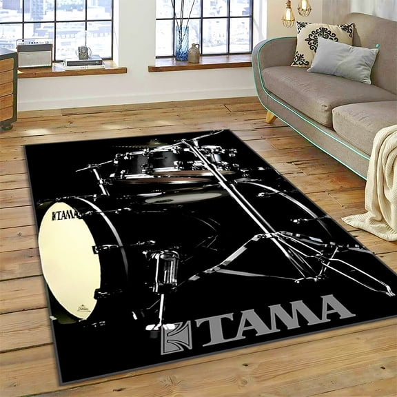Drum Kit Music Instruments Drum Set Carpet Rug for Home Living Room Bedroom Sofa Doormat r kids Area Rug Non-slip Floor Mat