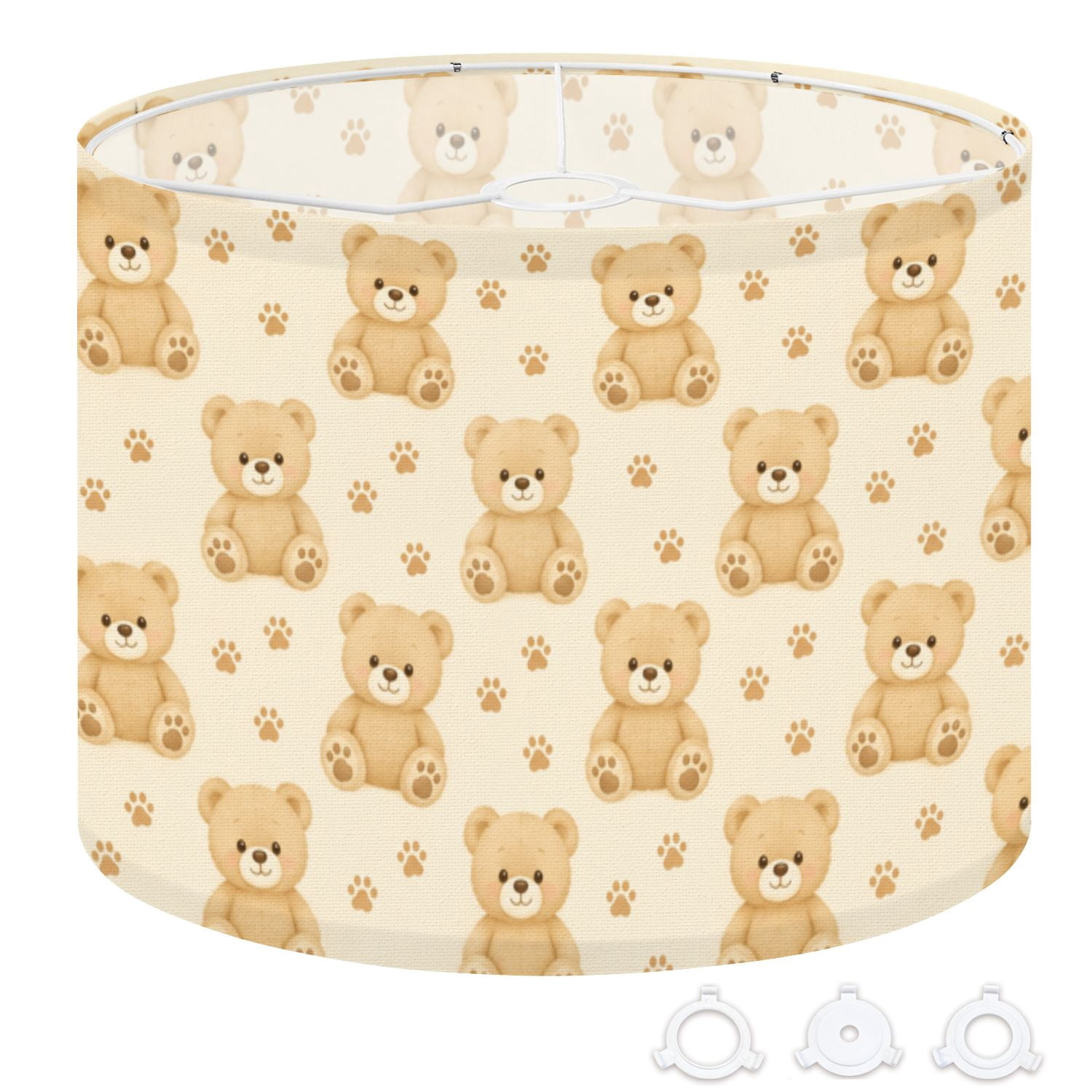 Drum Lamp Shade Teddy Bear cartoon pastel adorable cute funny happy ...