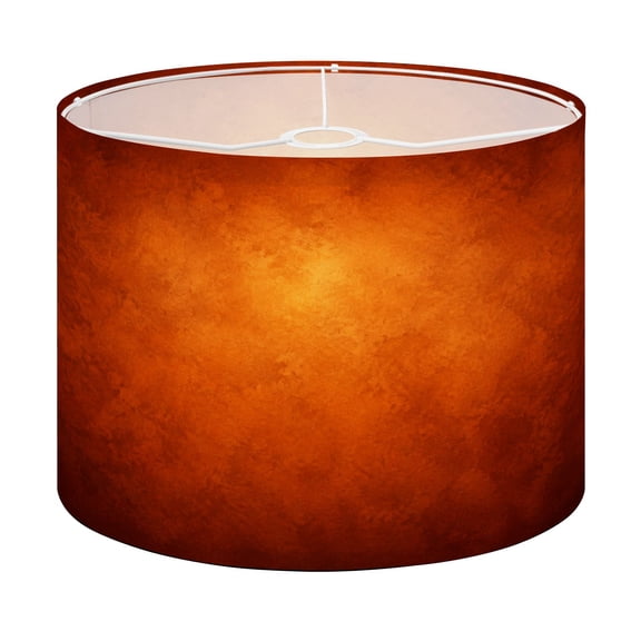 Drum Lamp Shade copper grunge orange rust for Halloween Thanksgiving orange Lampshade for Table Lamps Floor Lamps Pendant Light 13"x13"x10" Replacement Linen Large Lamp Shade Easy Assembly