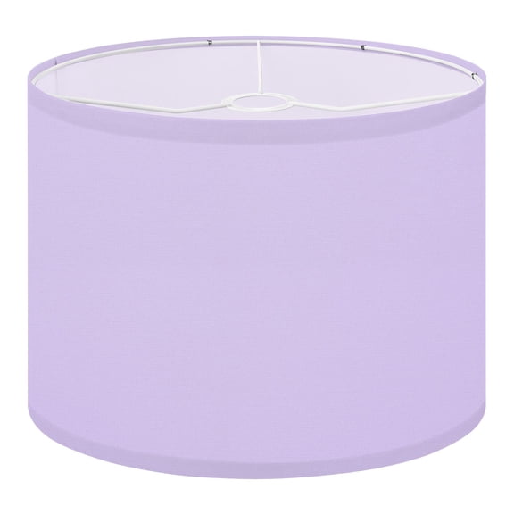 Drum Lamp Shades 13"x13"x10" Soft Lavender Paper Texture Subtle Lampshades Easy Assembly for Floor Lamps Table Lamps Pendant Light Replacement Lamp Shade