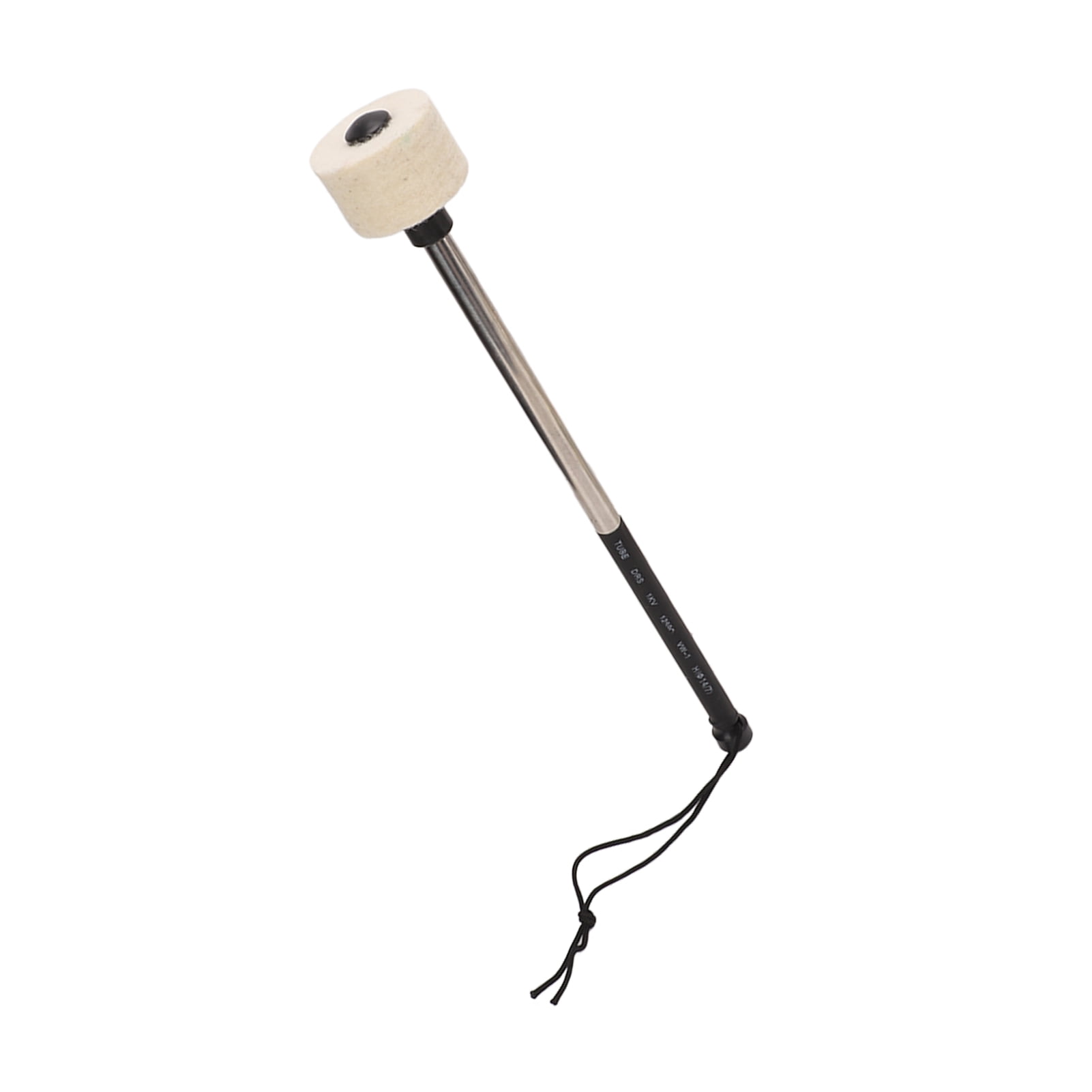 Drum Mallet White Felt Band Percussion Accessory with Stainless Steel