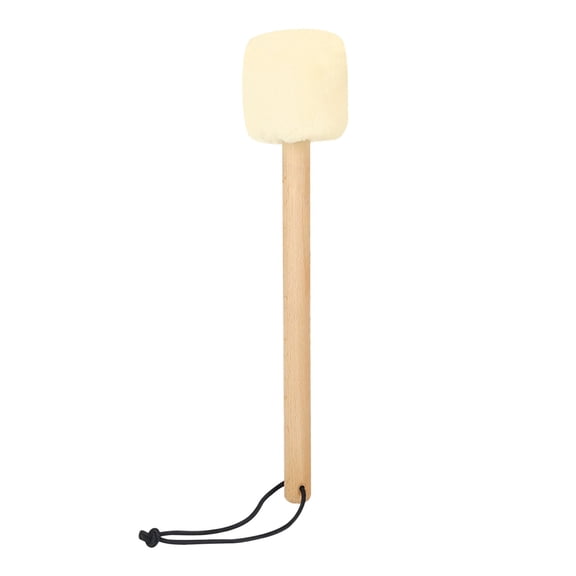 Drum Mallet Wooden Percussion Stick Soft Felt Head Mallet with Lightweight Design Ideal for Bass Drum Timpani All Round Playing Ergonomic Non Slip Handle Brown