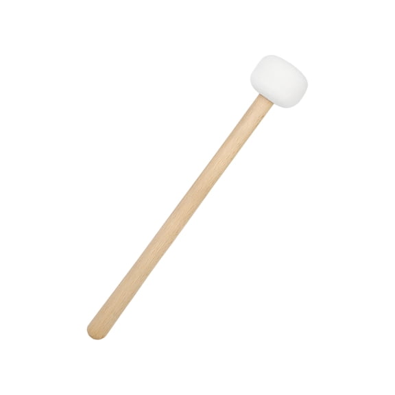 Drum Mallet Wooden Percussion Stick Soft Head Mallet with Lightweight Design Ideal for Drum Timpani and All Round Playing Exceptional Sound Ergonomic Non Slip Handle White