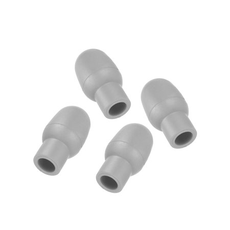Drum Mute Drumstick Silent Tip Drum Dampener Silicone Rubber Practice Percussion Tips Protectors Mute Grey 4 Pack